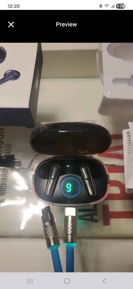 TWS Pro 80 wireless 5.3 waterproof earbuds - photo 2