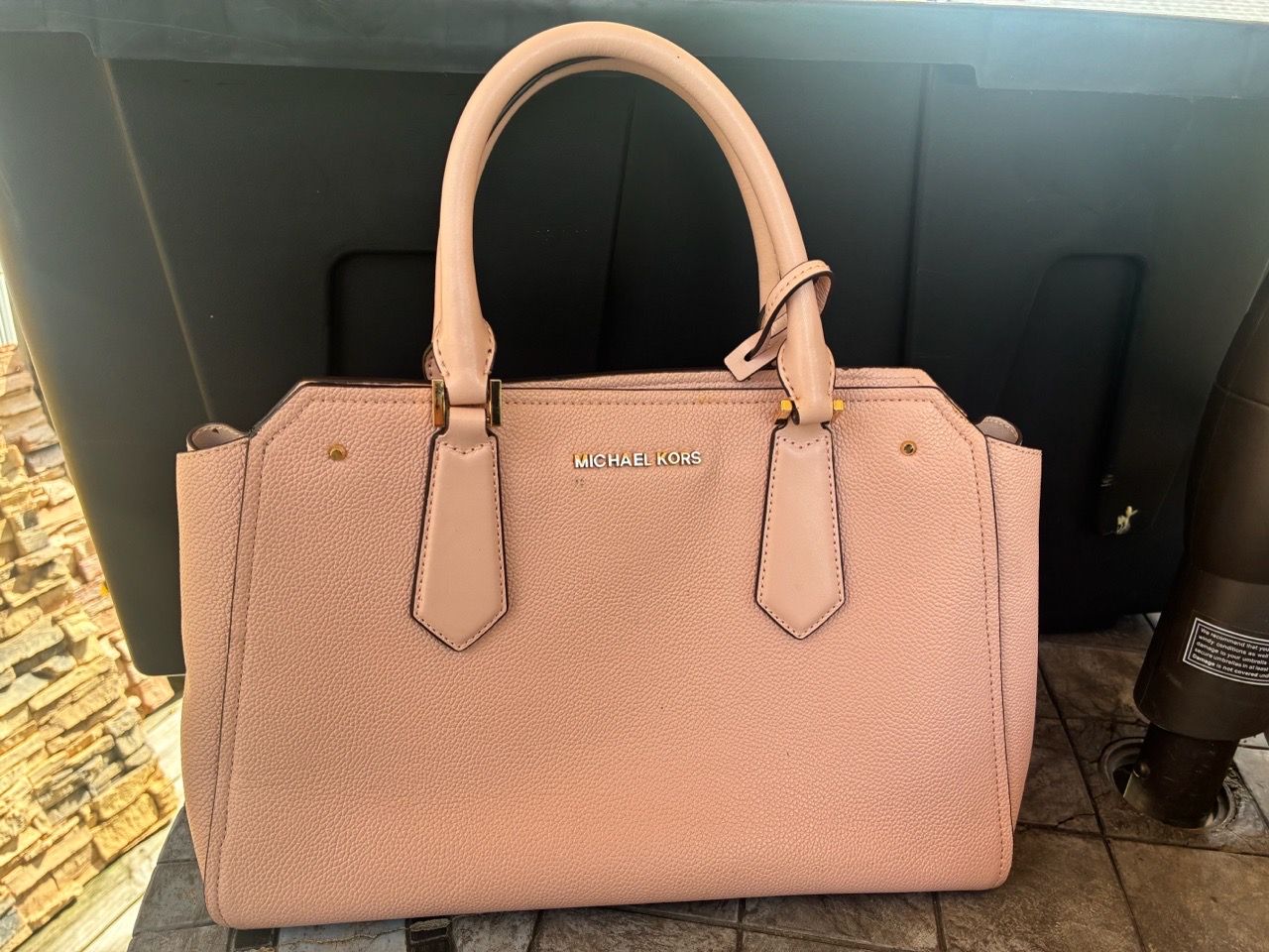 Michael Kors Pink Pebbled Leather Satchel