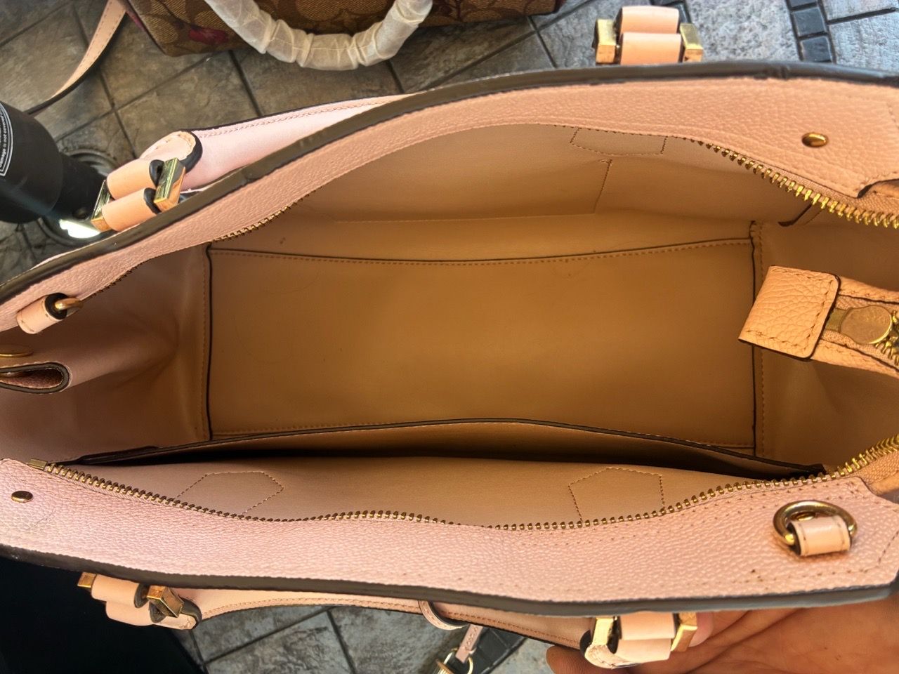 Michael Kors Pink Pebbled Leather Satchel - photo 3