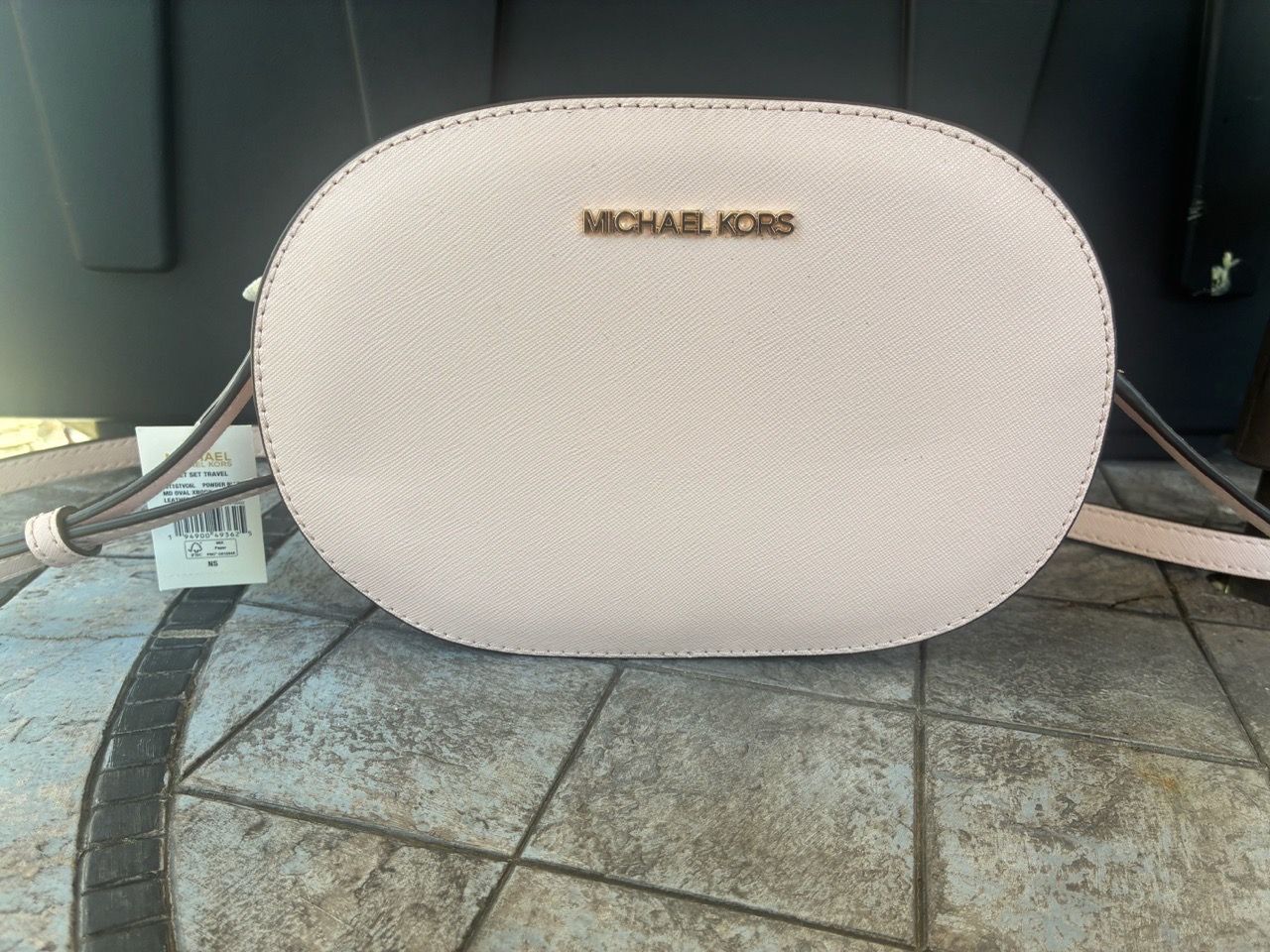 Michael Kors Pink Saffiano Leather Crossbody Bag