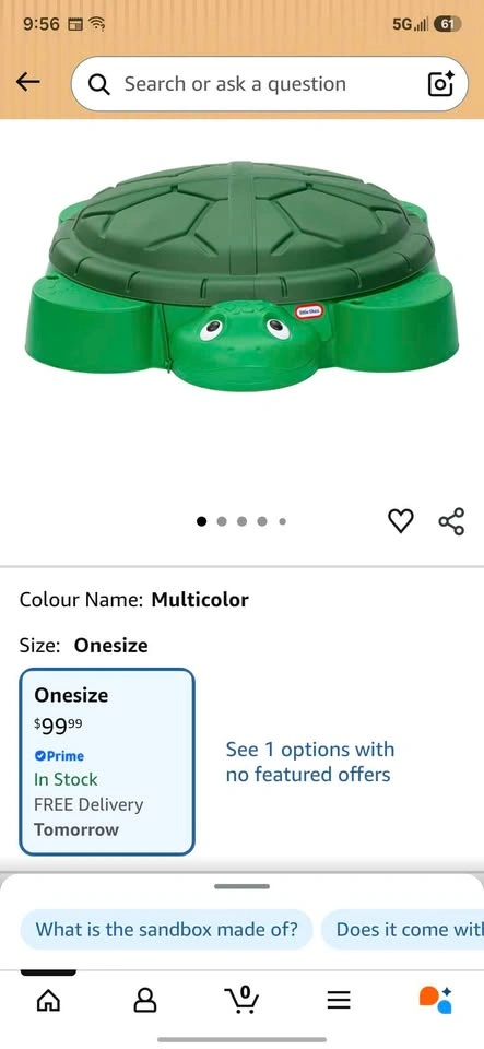 Brand New Little Tikes Turtle Sandbox - photo 2
