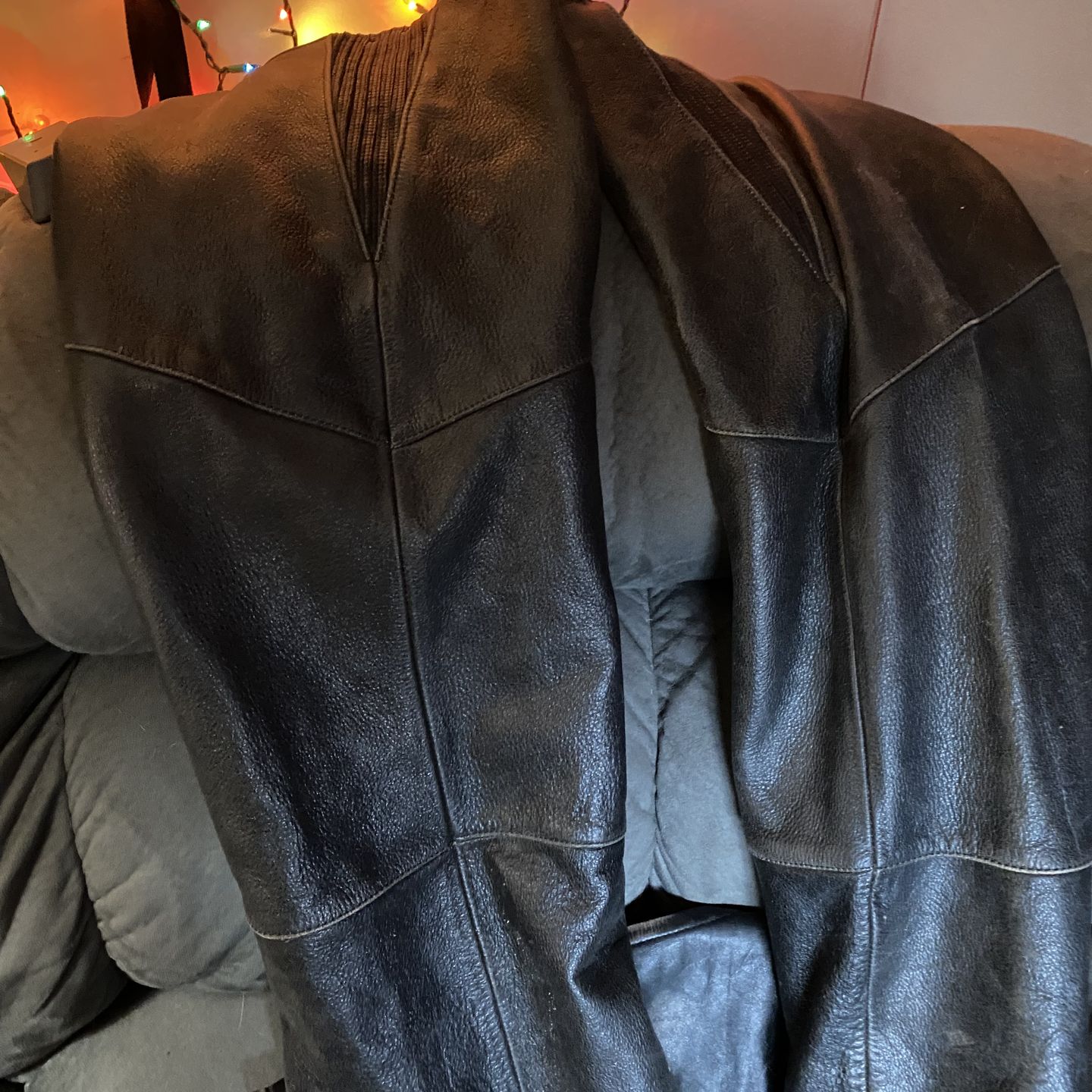 Leather Chaps XL and Leather Vest