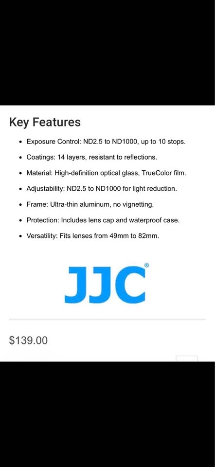 Camera Lens Filter JJC - photo 3