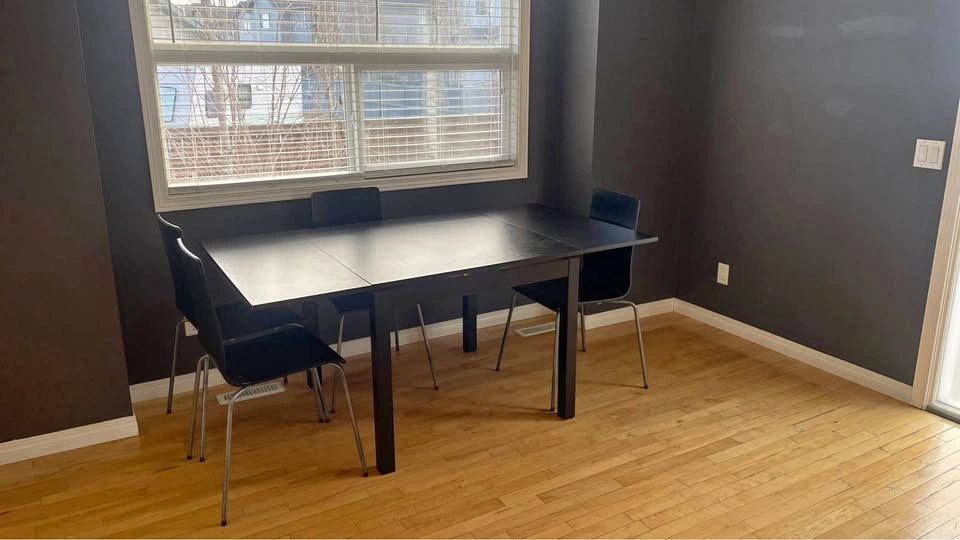 Black Extendable Dining Table