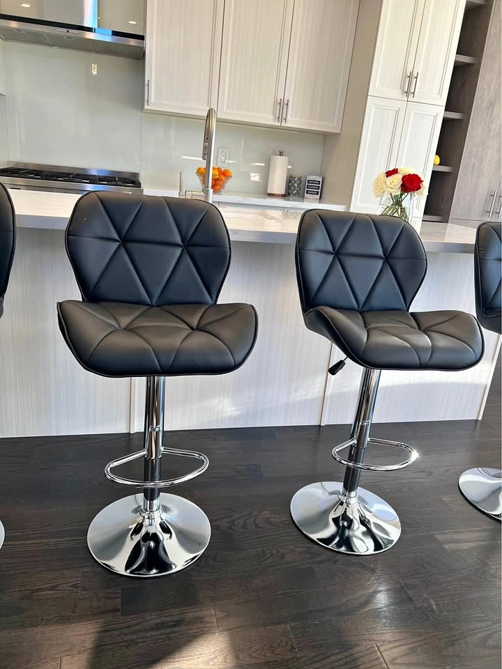 Sale! Modern Black/Silver Bar Stools