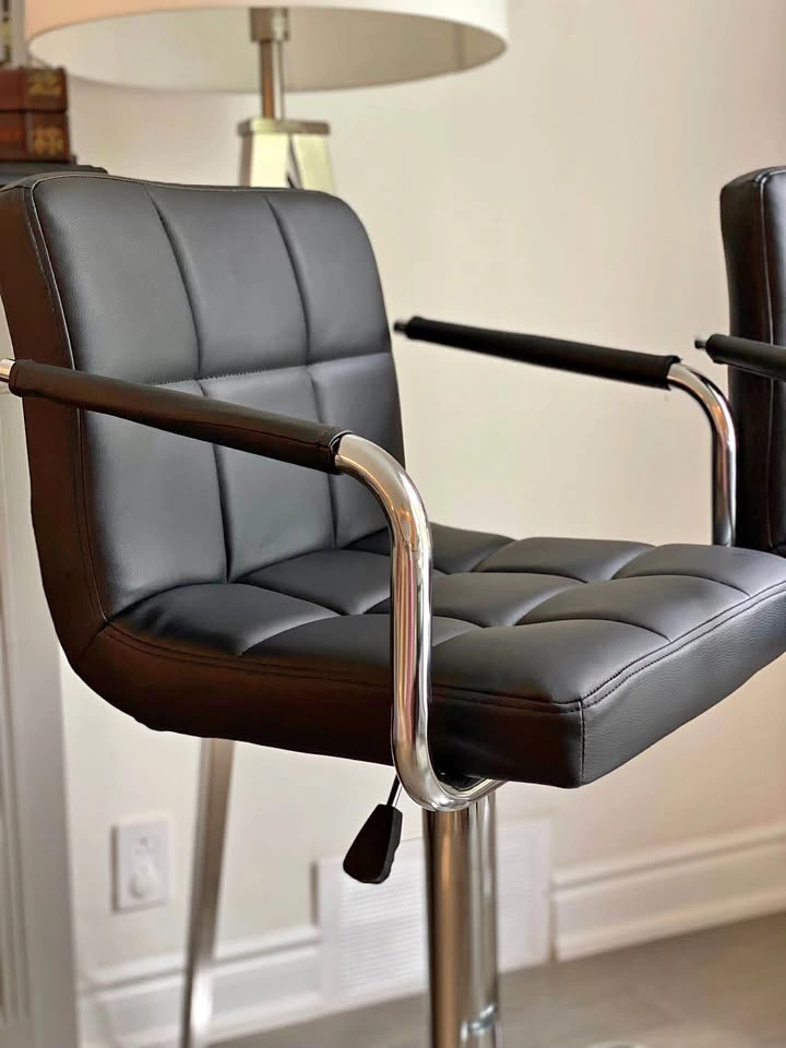 Black/Silver Bar Stools