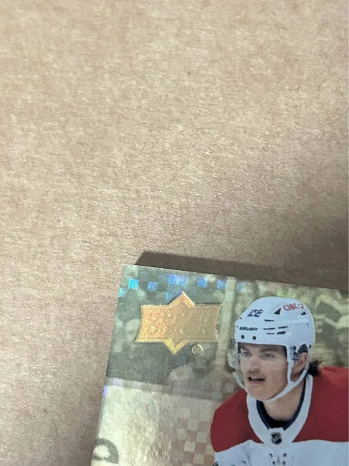 2023-24 UD Ice Cole Caufield Gold Patch /25 - Montreal Canadiens image indicator(2)