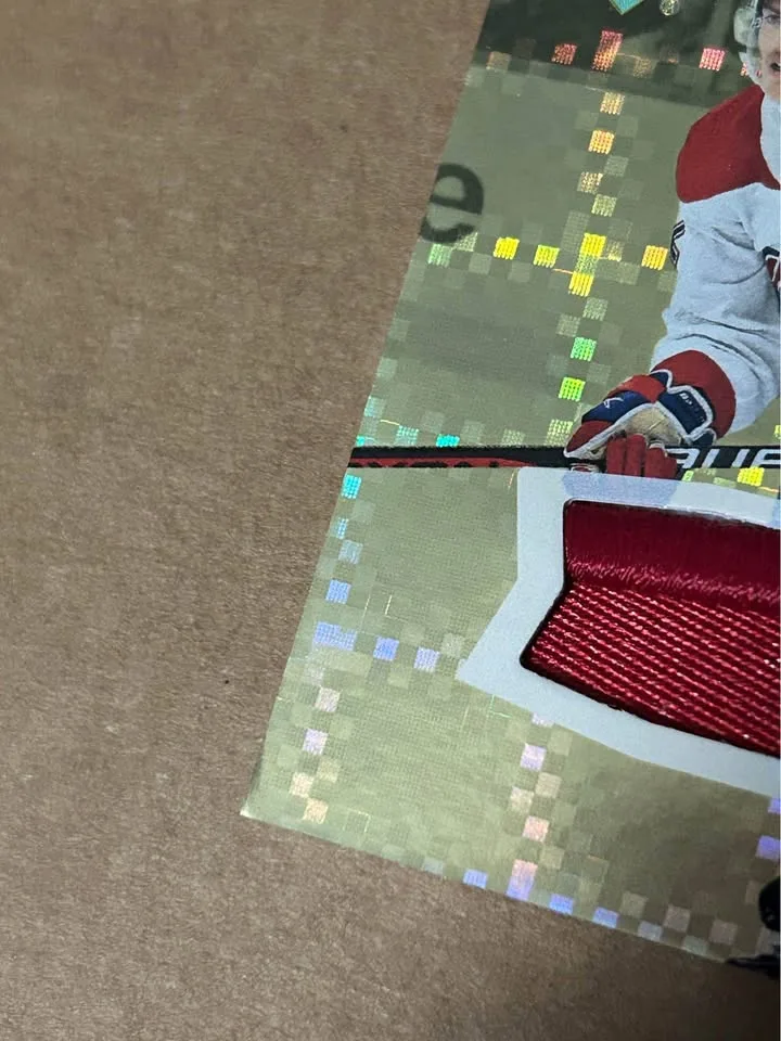 2023-24 UD Ice Cole Caufield Gold Patch /25 - Montreal Canadiens image indicator(4)