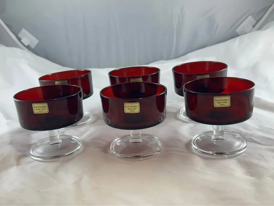 Luminarc Ruby Red Dessert/Wine Glasses - Set of 6 image indicator(2)