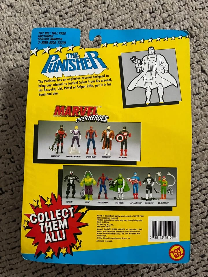 1994 Toy Biz Marvel Super Heroes "The Punisher" - photo 2