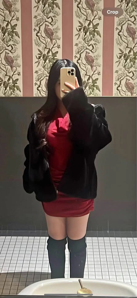 Red going out dress