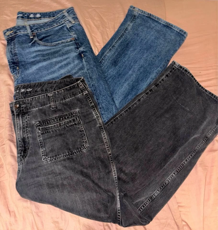 Old Navy Wide Leg Baggy Jeans Size 16 Regular