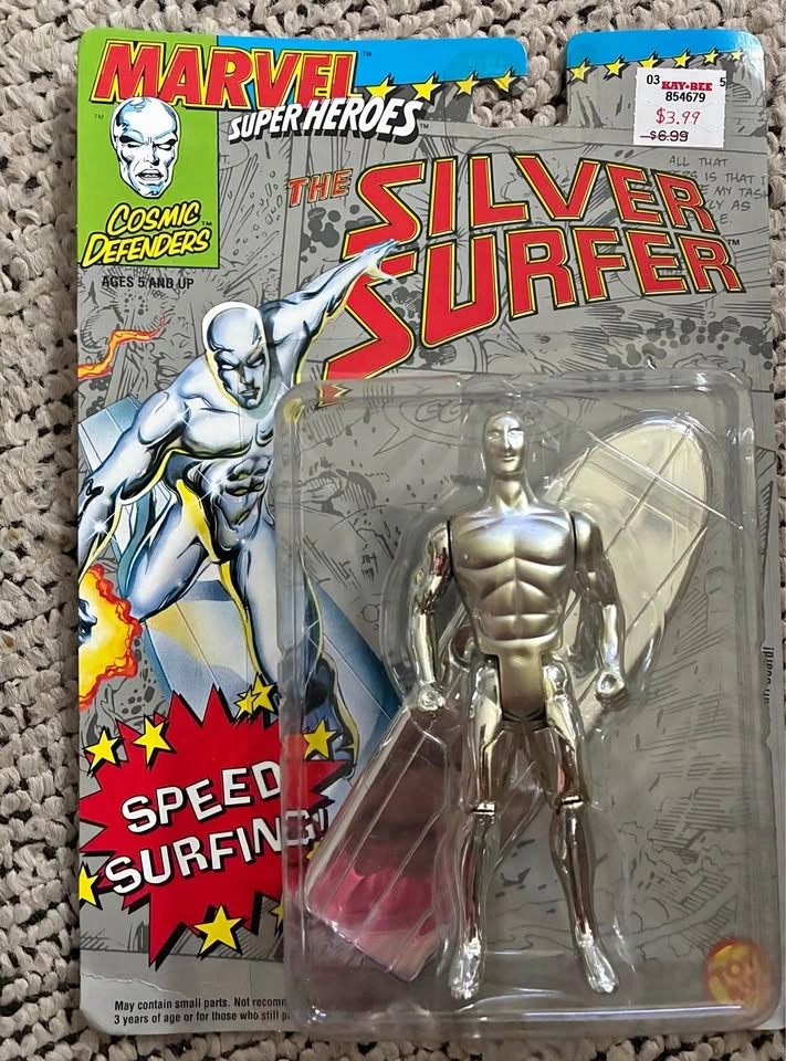 1992 Toy Biz Marvel Super Heroes Silver Surfer Action Figure