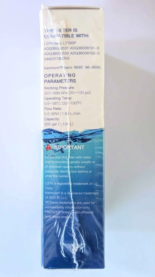 Brand New Sealed Refrigerator Water Filter 2-Pack for LG LT700P - photo 2