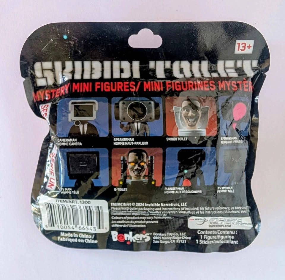 Bonkers Toy Co. Skibidi Toilet Mystery Mini Figure Series 1 - photo 2