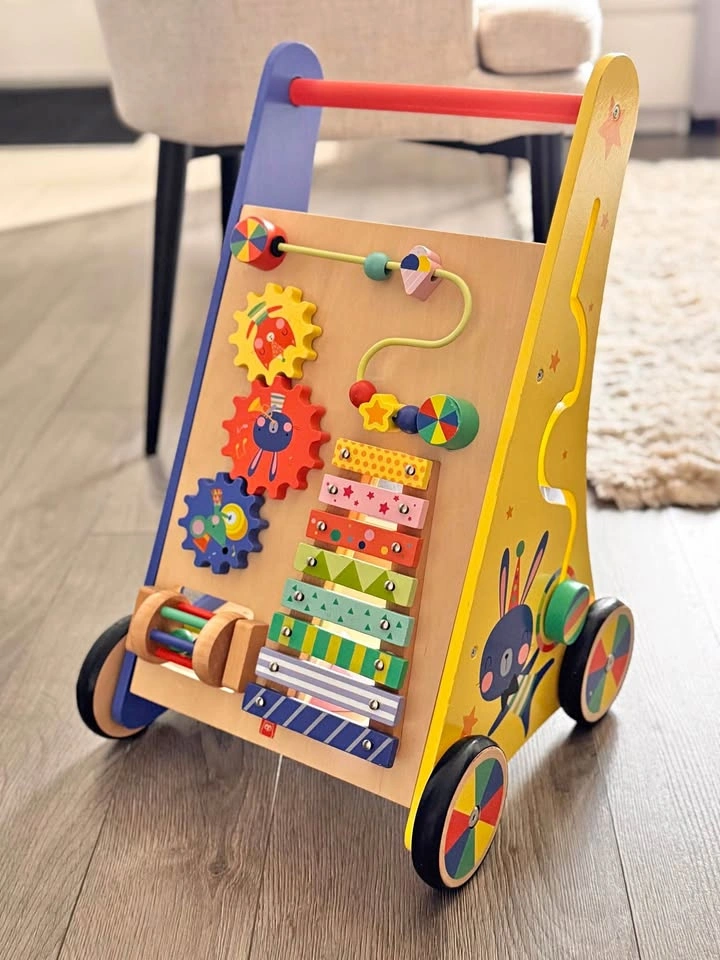 Colorful Wooden Push Toy/Shape Sorter/Busy Board