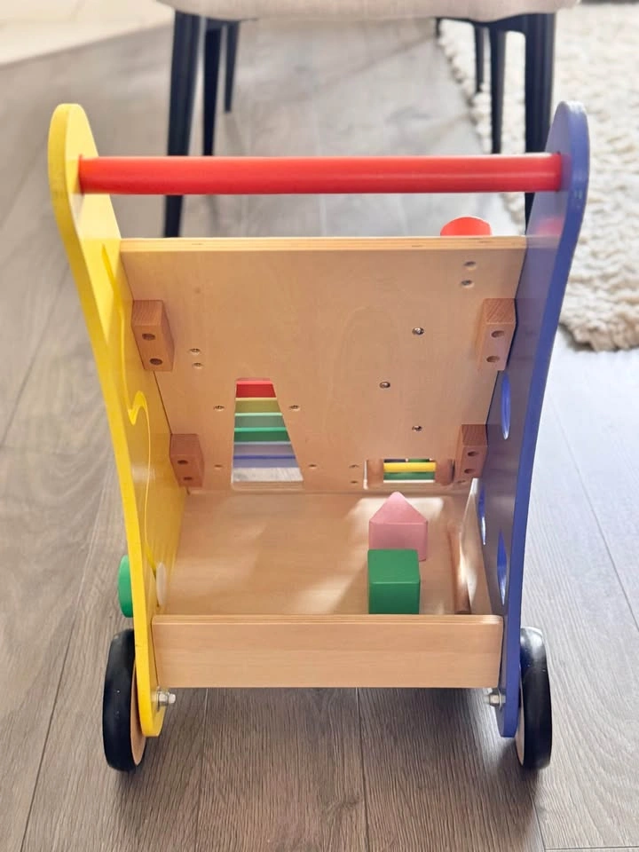 Colorful Wooden Push Toy/Shape Sorter/Busy Board - photo 4