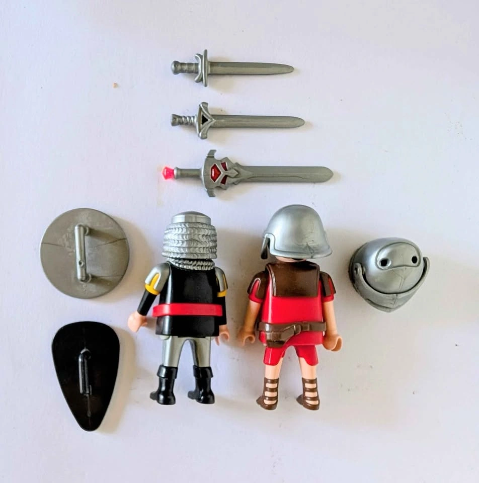 Playmobil Knight and Roman Soldier Figures with Accessories - photo 2