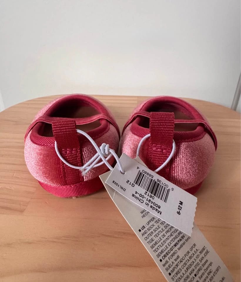 Old Navy - Velvet Baby Ballet Flats - Size 6-12M - photo 3