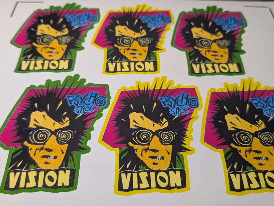 vision psycho stick decal 4"aprox - photo 3