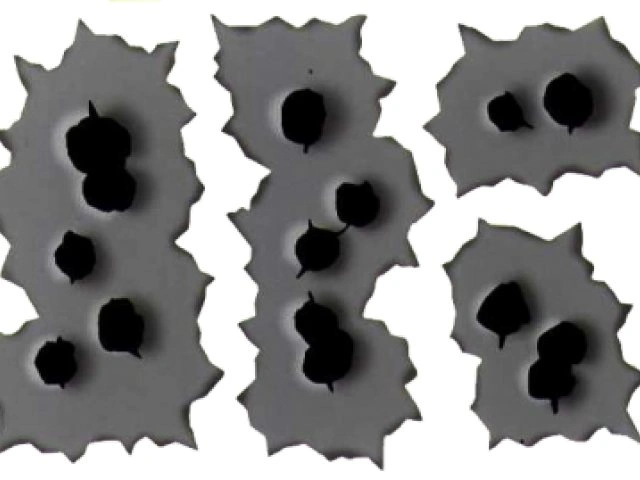 Realistic Bullet Hole Stickers - Fake Gunshot Decal Sheet - photo 2