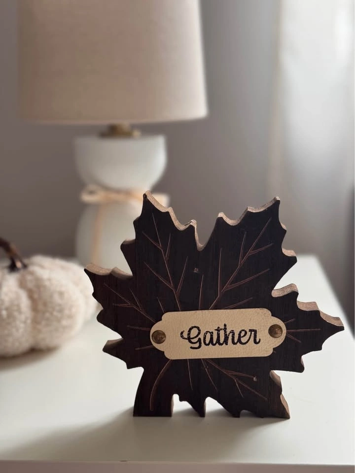 “Harvest” & “Gather” Wooden Tabletop Decor - photo 2