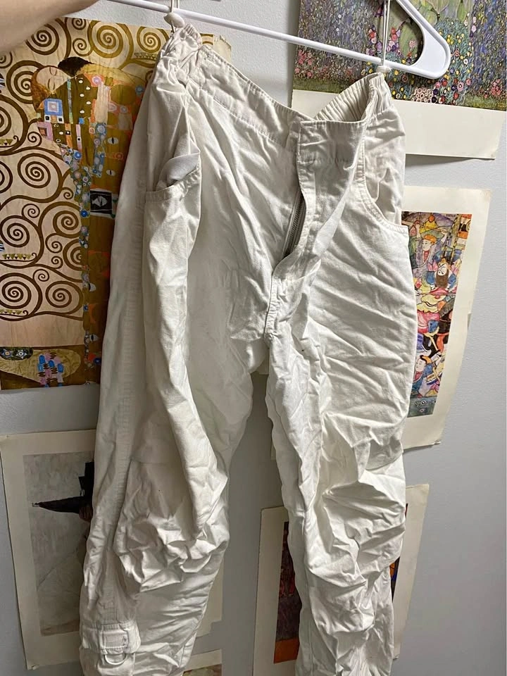 White Cargo Pants