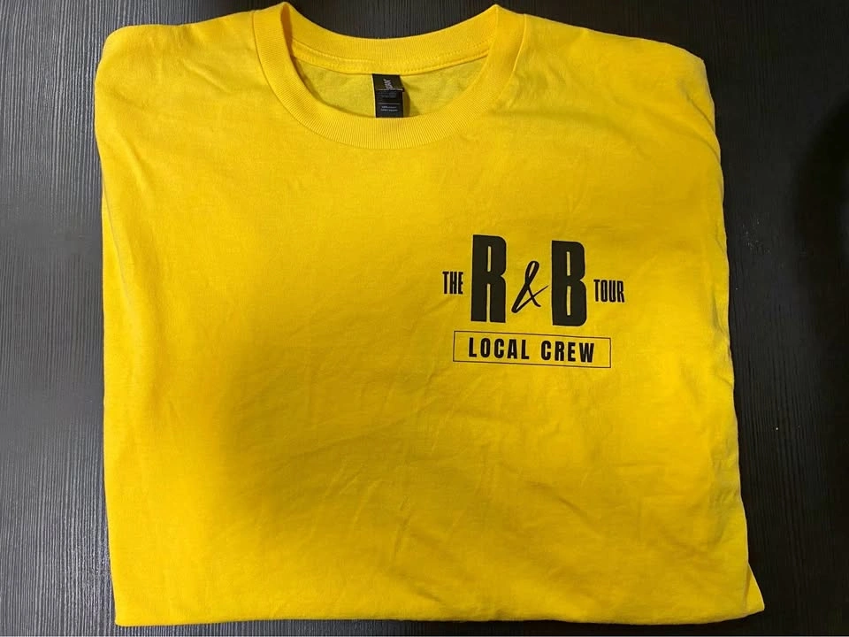 Usher + Chris Brown R&B Tour Official Local Crew Shirt