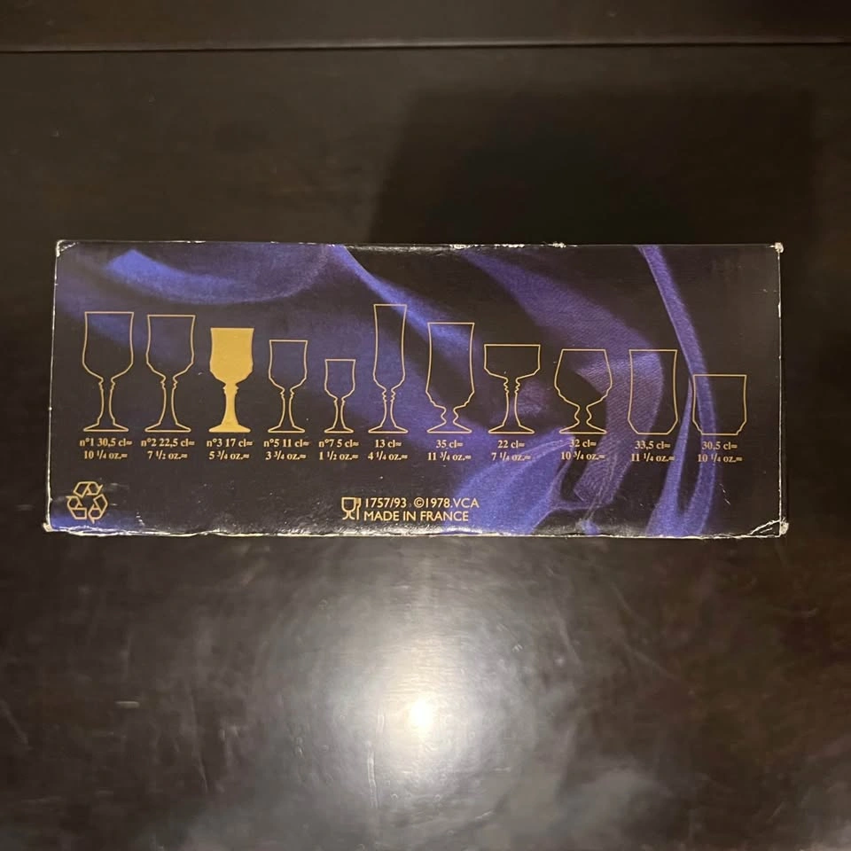 Longchamp Crystal Wine Glasses / Cristal D'Arques France - photo 4