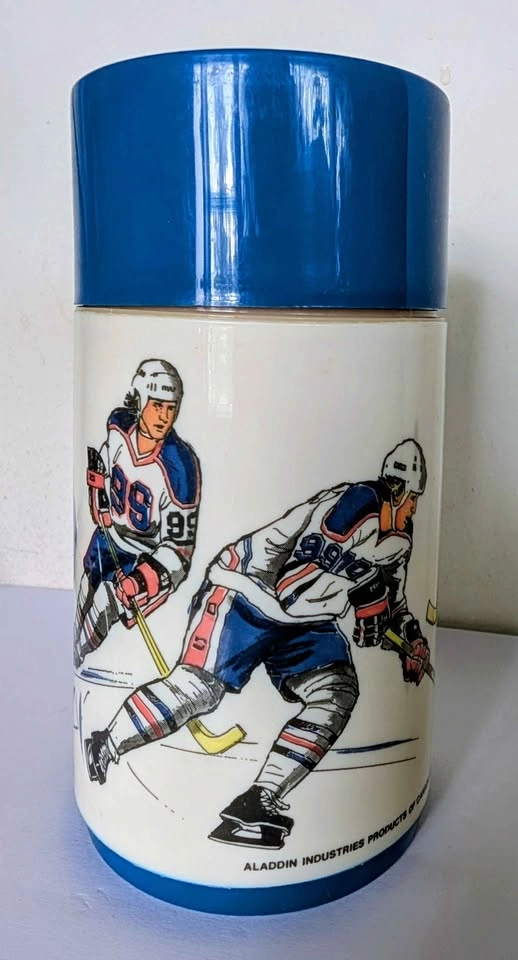 Brand New Vintage 1981 Aladdin Wayne Gretzky Lunch Box and Therm - photo 3