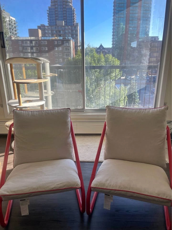 IKEA ÖNNESTAD Armchair – Katorp Beige / Red