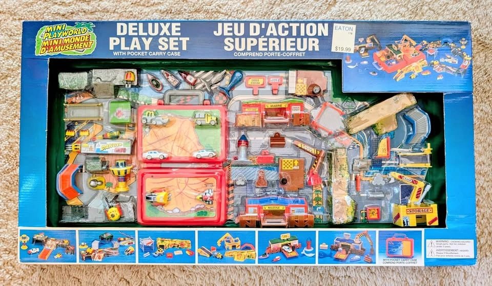 Brand New Sealed Vintage Mini Playworld Deluxe Playset