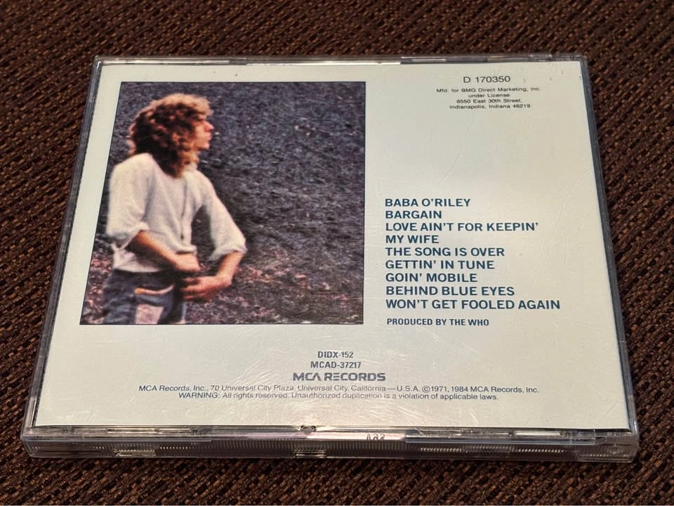 The Who – Who’s Next CD (Steve Hoffman Mastering) - photo 2