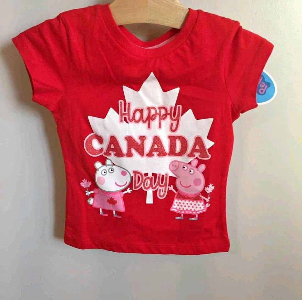 BNWT Peppa Pig Canada Day T-Shirt - 2/3