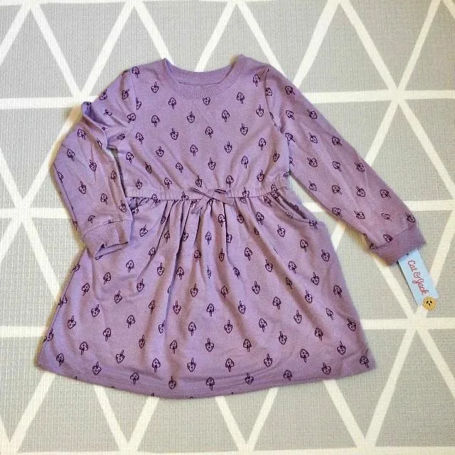 BNWT CAT & JACK TODDLER MUSHROOM mushroom DRESS - 5T thumbnail