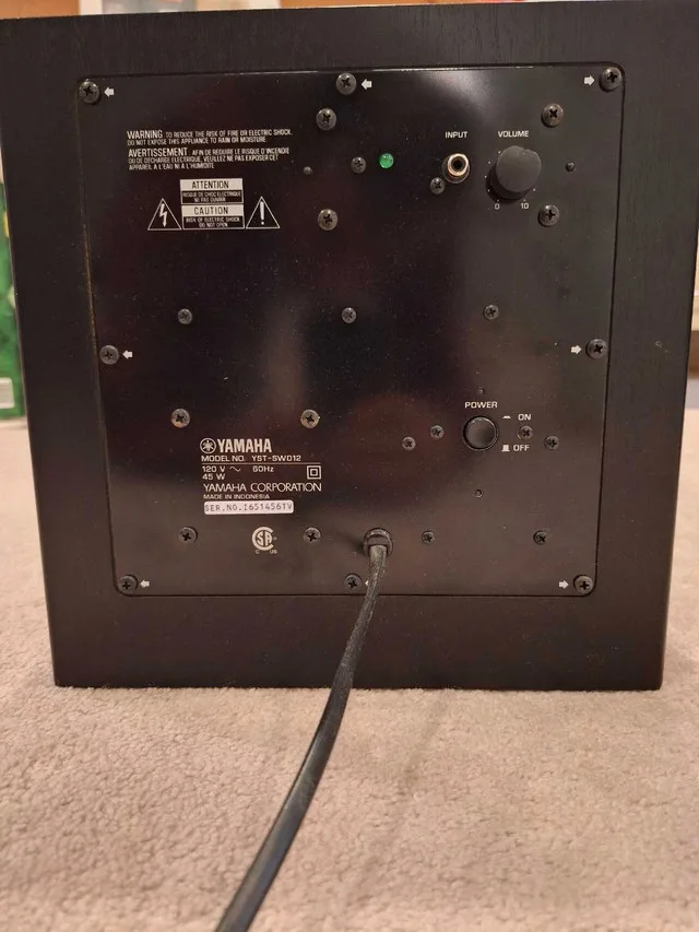 YAMAHA YST-SW012 Power Subwoofer image indicator(2)