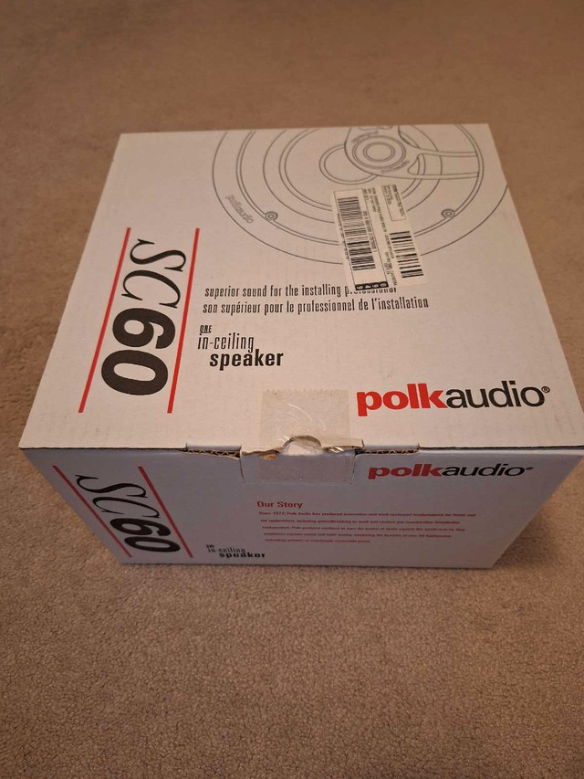 New Pair of Polk Audio SC60 Incelling / Inwall Speaker