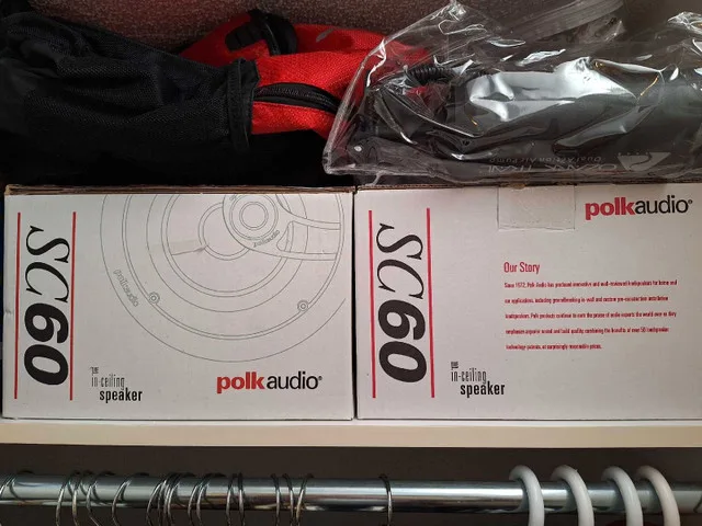 Pair of Polk Audio SC60 Incelling / Inwall Speaker image indicator(4)