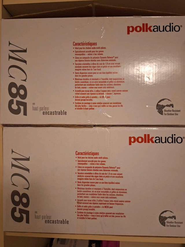 New pair of Polk Audio MC85 In Wall Speaker
