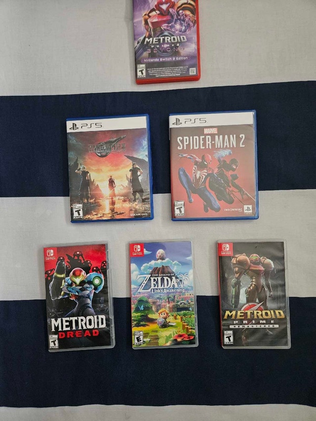 Various Nintendo Switch & Playstation 5 Games