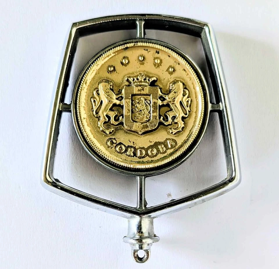 Vintage 1975 - 1979 Chrysler Cordova Original Hood Ornament