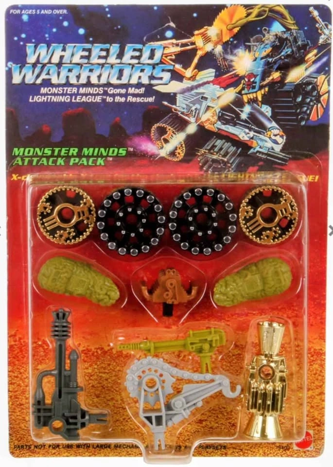 Vintage 1985 Mattel Wheeled Monster Minds Attack Pack (Complete) - photo 2