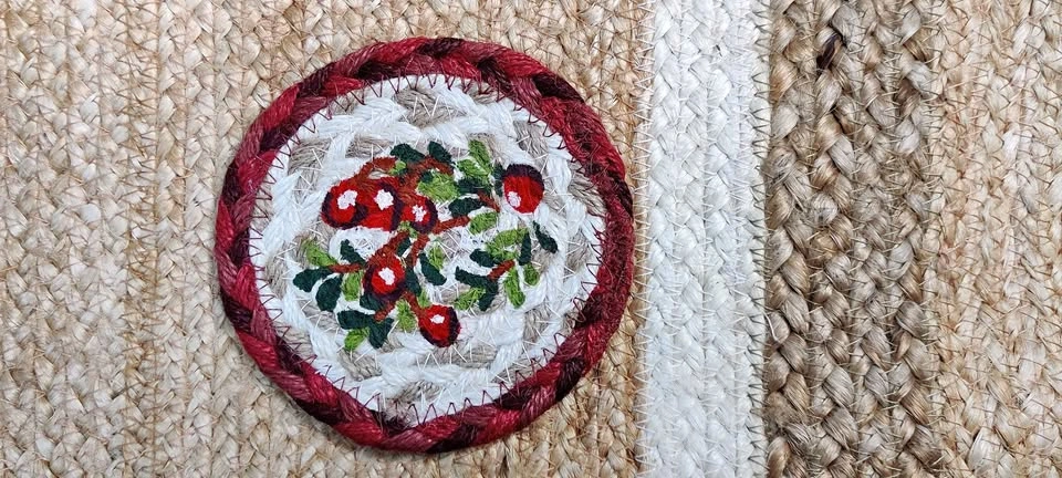 Painted coaster