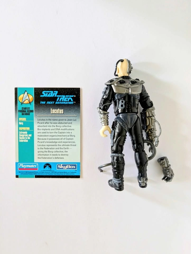 Vintage 1993 Playmates Star Trek TNG Locutus of Borg Action Figu - photo 2