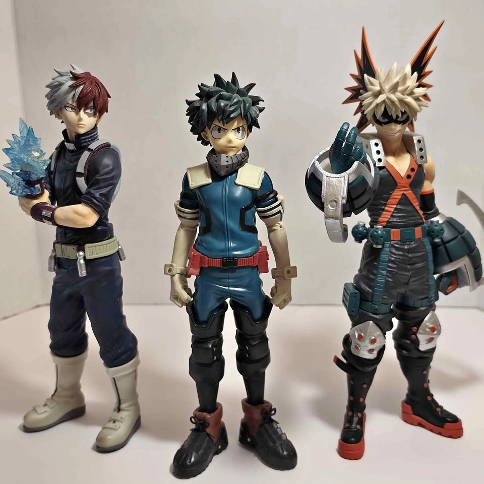My Hero Academia Figures - Bakugo, Todoroki & Deku