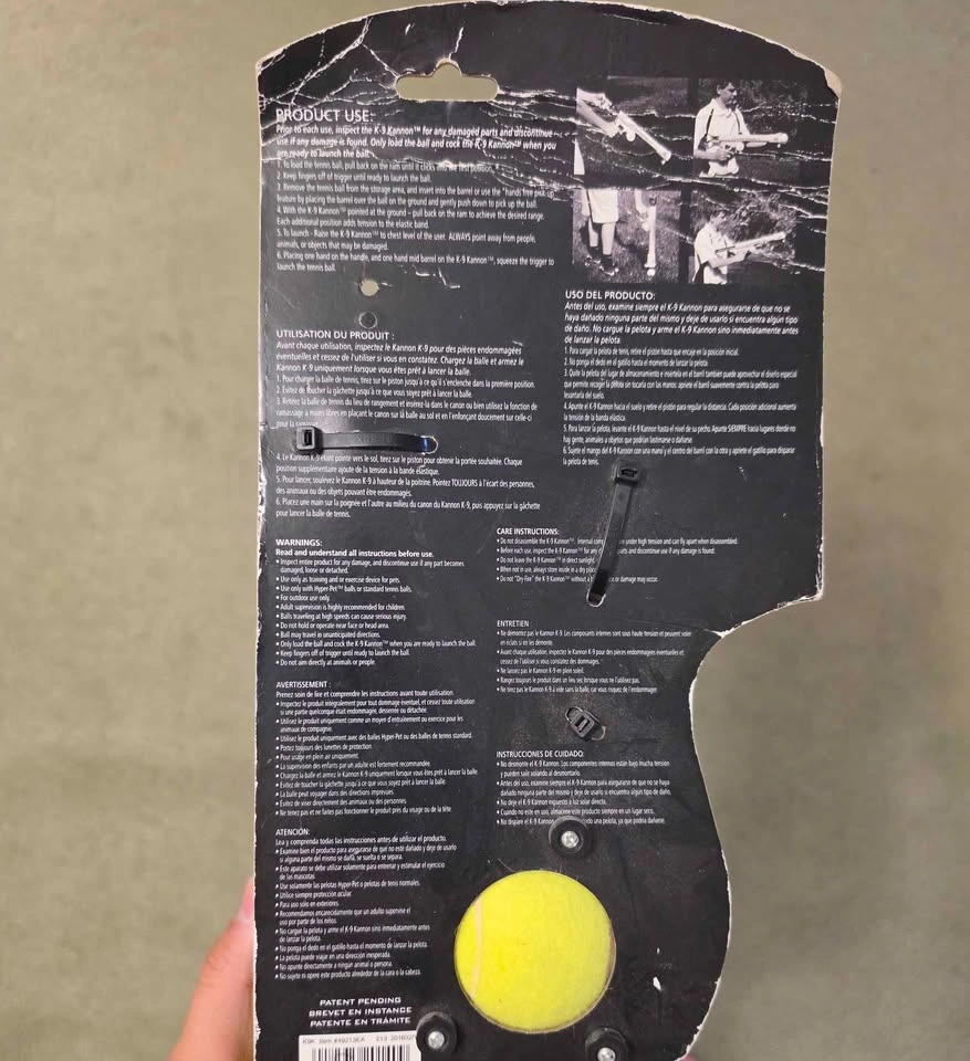 Unopened and never used - Hyper Pet K-9 Kannon Tennis Ball Launc - photo 3