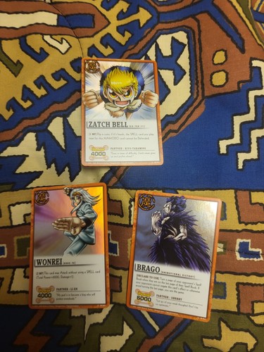 Lot Of 3 Zatchbell Foil Cards And 50 Common