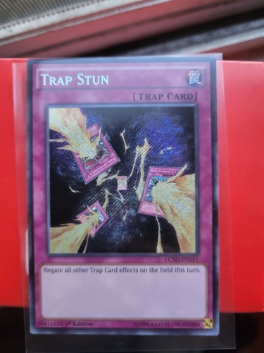 Trap Stun LC5D-EN141 Secret Rare 1st Edition Yugioh NM+ - photo 2