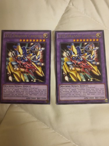 Yu-Gi-Oh! MIL1-EN040 XYZ-DRAGON CANNON RARE 1ST EDITION x2