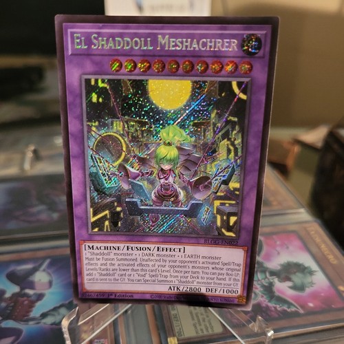 El Shaddoll Meshachrer Secret Rare 1st Edition EN BLGG-EN022 - photo 4